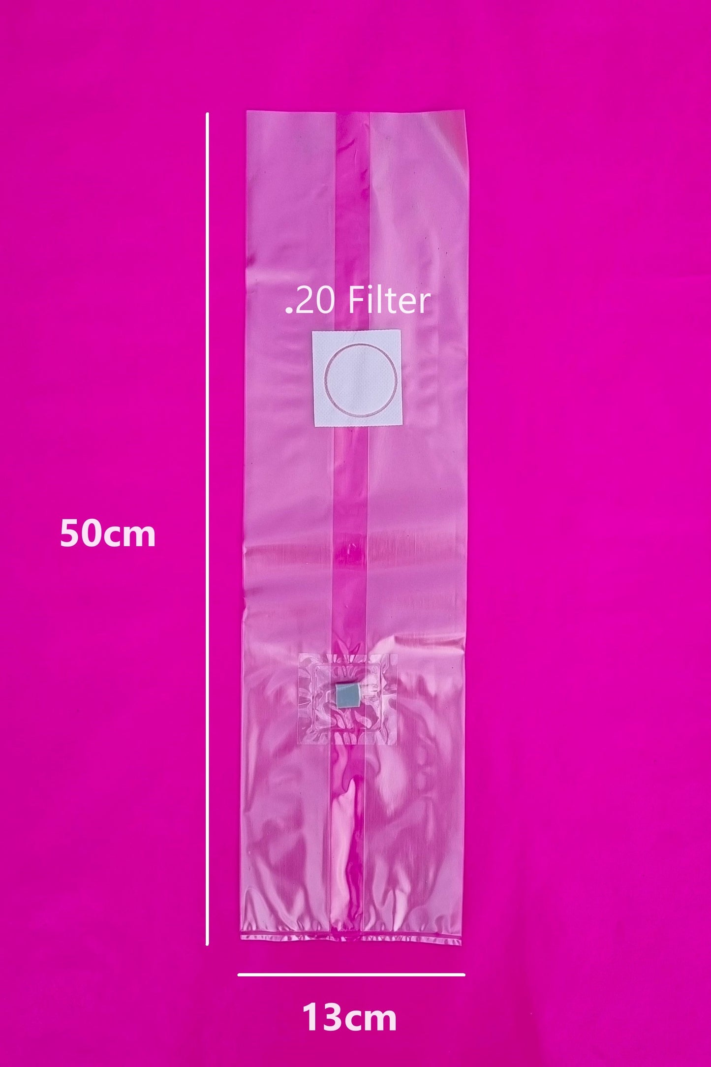 Medium Grain Bags 13x12x50cm .20 Filter with Injection Port